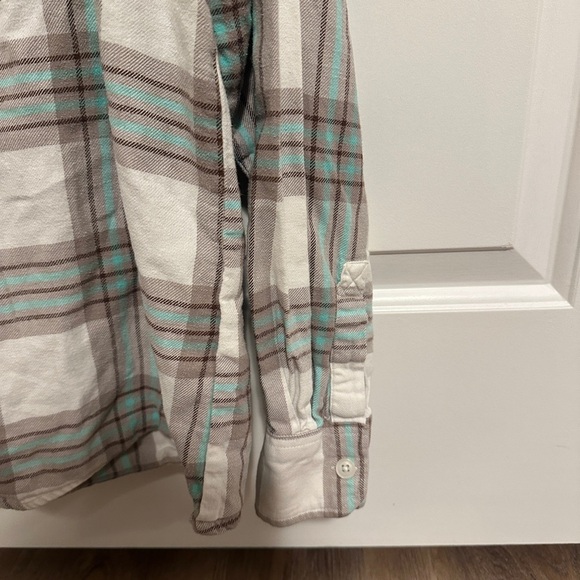 Levi’s Davy Plaid Flannel Button Down Long Sleeve Shirt Size Small Women’s - Picture 8 of 12